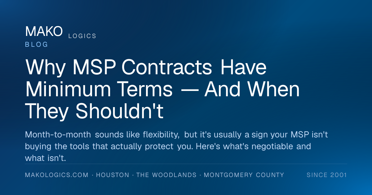 Why MSP Contracts Have Minimum Terms — And When They Shouldn't | Mako ...